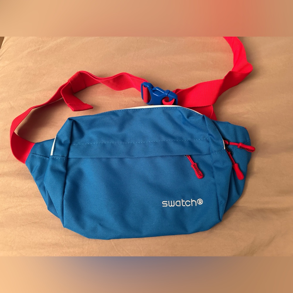 Swatch Blue and Red Belt Bag